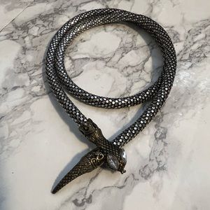 Whiting & Davis vintage snake necklace